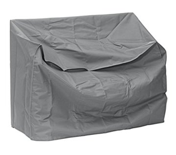 Dehner Schutzhülle Deluxe für Gartenbank, ca. 130 x 75 x 80 cm, Polyester, anthrazit -