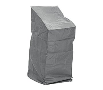 Dehner Schutzülle Deluxe für Stapelstühle, ca. 150 x 65 x 65 cm, Polyester, anthrazit -