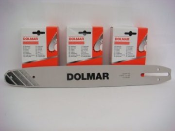 Dolmar 3 Ketten 1 Schiene Set 35cm für PS-32C, PS-32TLC, ES-38A NEU 290/35 cm -