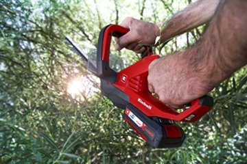 Einhell Akku Heckenschere GE-CH 1846 Li Set Power X-Change (Lithium Ionen, 18 V, 460 mm Schnittlänge, 15 mm Zahnabstand, 2,3 kg, inkl. 1,5 Ah Akku und Ladegerät) - 