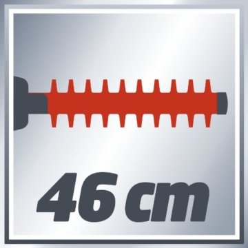 Einhell Akku Heckenschere GE-CH 1846 Li Set Power X-Change (Lithium Ionen, 18 V, 460 mm Schnittlänge, 15 mm Zahnabstand, 2,3 kg, inkl. 1,5 Ah Akku und Ladegerät) - 