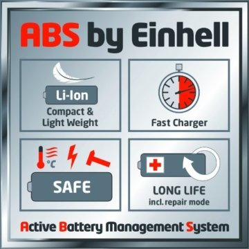 Einhell Akku Heckenschere GE-CH 1846 Li Set Power X-Change (Lithium Ionen, 18 V, 460 mm Schnittlänge, 15 mm Zahnabstand, 2,3 kg, inkl. 1,5 Ah Akku und Ladegerät) - 
