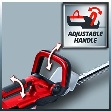 Einhell Akku Heckenschere GE-CH 1855/1 Li Set Power X-Change (Lithium Ionen, 18 V, 55 cm Schnittlänge, 18 mm Zahnabstand, inkl. 2,0 Ah Akku und Ladegerät) - 