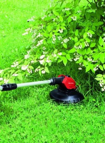 Einhell Akku Rasentrimmer GE-CT 18 Li Solo Power X-Change (Lithium Ionen, 18 V, 240 mm Schnittkreis, 20 Kunststoffmesser, ohne Akku und Ladegerät) - 