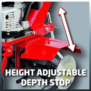 Einhell Benzin Bodenhacke GC-MT 3060 LD (3 kW, 139 cm³, 60 cm Arbeitsbreite, 23 cm Arbeitstiefe, Begrenzungsscheiben) - 