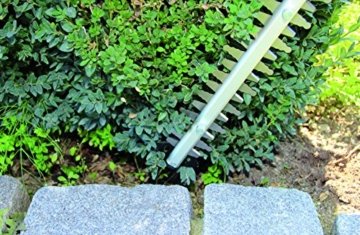 Einhell Elektro Heckenschere GC-EH 5550 (550 Watt, 500 mm Schnittlänge, 26 mm Zahnabstand, Schnittgutsammler) - 