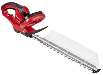 Einhell Elektro Heckenschere GC-EH 5550 (550 Watt, 500 mm Schnittlänge, 26 mm Zahnabstand, Schnittgutsammler) -