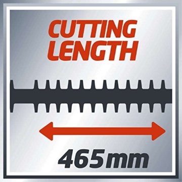 Einhell Elektro Heckenschere GC-EH 5747 (570 W, 465 mm Schnittlänge, 18 mm Zahnabstand, Kabelzugentlastung) - 