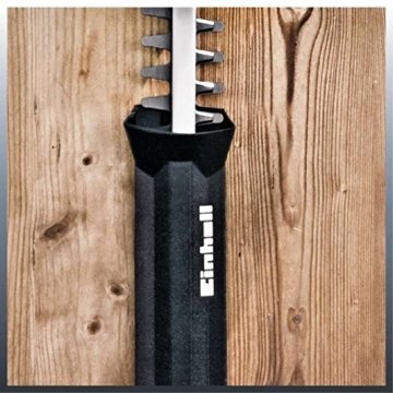 Einhell Elektro Heckenschere GE-EH 6560 (650 W, 600 mm Schnittlänge, 30 mm Zahnabstand, Schnittgutsammler, Kabelzugentlastung) - 