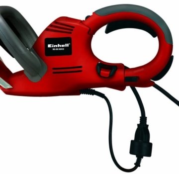 Einhell Elektro Heckenschere RG-EH 6053 (600 Watt, 530 mm Schnittlänge, 20 mm Zahnabstand, inkl. Schnittgutsammler, Köcher, drehbarer Handgriff) - 