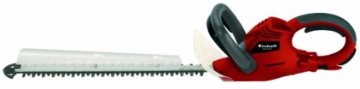 Einhell Elektro Heckenschere RG-EH 6053 (600 Watt, 530 mm Schnittlänge, 20 mm Zahnabstand, inkl. Schnittgutsammler, Köcher, drehbarer Handgriff) - 