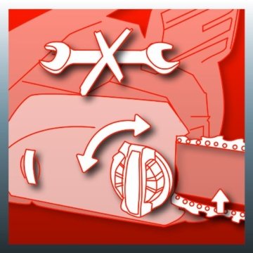 Einhell Elektro Kettensäge GH-EC 2040 (2000 Watt, 375 mm Schnittlänge, Oregon Kette und Qualitätsschwert, Rückschlagschutz und Kettenfangbolzen) - 