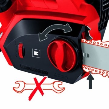 Einhell Elektro Kettensäge GH-EC 2040 (2000 Watt, 375 mm Schnittlänge, Oregon Kette und Qualitätsschwert, Rückschlagschutz und Kettenfangbolzen) - 