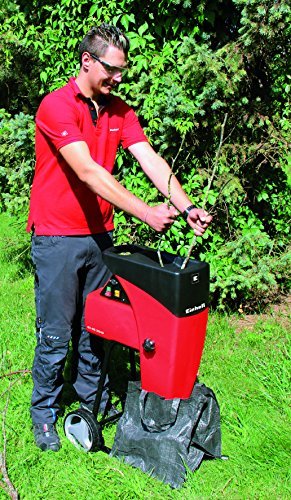 Einhell Elektro Leisehäcksler GC-RS 2540 (2000 W, max. 40 mm Aststärke, inkl. Gartenabfallsack) - 