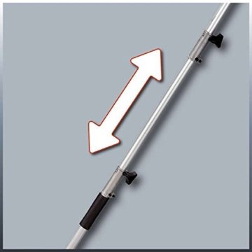 Einhell Elektro Stab-Heckenschere/-Säge GC-HC 9024 T (900 W, 20 cm Schwertlänge Kettensäge, 48 cm Schwertlänge Heckenschere, Zusatzhandgriff, verstellbarer Tragegurt) - 