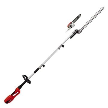 Einhell Elektro Stab-Heckenschere/-Säge GC-HC 9024 T (900 W, 20 cm Schwertlänge Kettensäge, 48 cm Schwertlänge Heckenschere, Zusatzhandgriff, verstellbarer Tragegurt) -