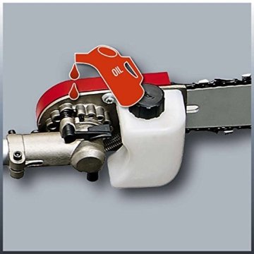 Einhell Elektro Stab-Heckenschere/-Säge GC-HC 9024 T (900 W, 20 cm Schwertlänge Kettensäge, 48 cm Schwertlänge Heckenschere, Zusatzhandgriff, verstellbarer Tragegurt) - 