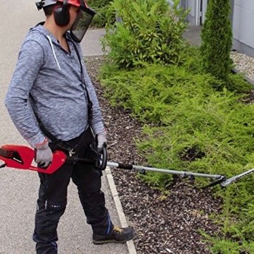 Einhell Elektro Stab-Heckenschere/-Säge GC-HC 9024 T (900 W, 20 cm Schwertlänge Kettensäge, 48 cm Schwertlänge Heckenschere, Zusatzhandgriff, verstellbarer Tragegurt) - 