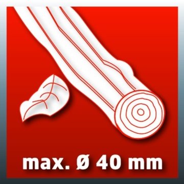 Einhell Häcksler GH-KS 2440 (2400 Watt, 40 mm Aststärke, inkl. Stopfer und Fangsack) - 