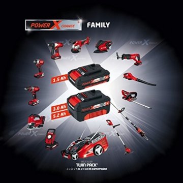 Einhell System Akku Power X-Change (Lithium Ionen Akku, 18 V, 3,0 Ah, passend für alle Power X-Change Geräte) - 
