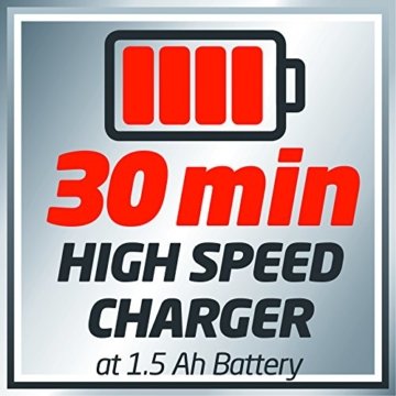 Einhell System Schnellladegerät Power X-Change (18 V, 30 Minuten Ladezeit, passend für alle Power X-Change Lithium Ionen Akkus) - 