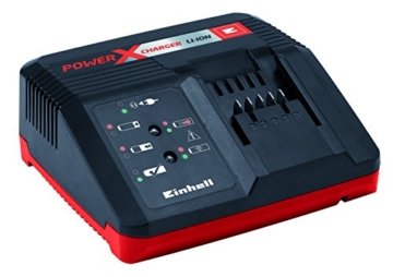 Einhell System Schnellladegerät Power X-Change (18 V, 30 Minuten Ladezeit, passend für alle Power X-Change Lithium Ionen Akkus) -