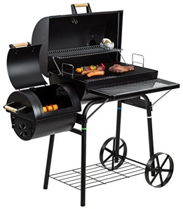 El Fuego Holzkohlegrill/Smoker Dakota, Schwarz, 122x133x66 cm - 