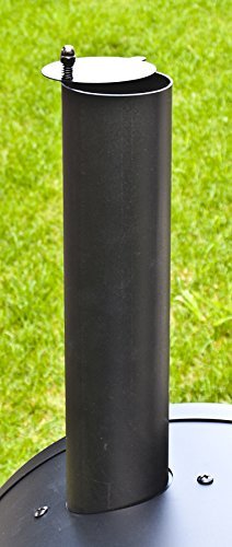 El Fuego Holzkohlegrill/Smoker Dakota, Schwarz, 122x133x66 cm - 
