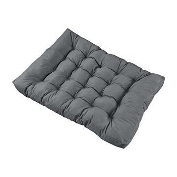 [en.casa] Palettenkissen - 11-teilig - Sitzpolster + Rückenkissen [hellgrau] Paletten-Sofa In/Outdoor - 