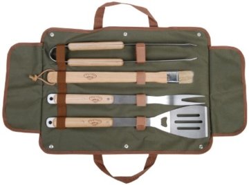 Esschert Design Grillbesteck, grün, 49.8 x 4.7 x 26, GT37 -