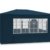 Festzelt blau Maui 3x4m Farbauswahl Seitenwände Rundbogenfenster Verankerbar Partyzelt Pavillon 12qm - 