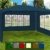 Festzelt blau Maui 3x4m Farbauswahl Seitenwände Rundbogenfenster Verankerbar Partyzelt Pavillon 12qm -