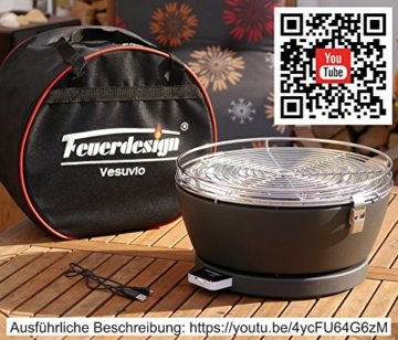 Feuerdesign Tischgrill Vesuvio anthrazit - 