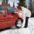 Fiskars Auto-Schneeschaufel, Schwarz&Silber - 