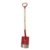 Fiskars Classic Gärtnerspaten, Blattform rund, Rot - 