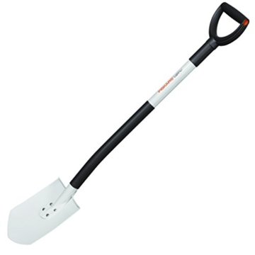 Fiskars Gärtnerspaten, Light rund, schwarz/grau, 105,0x17x4,5 cm, 1019601 - 