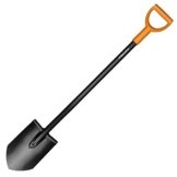 Fiskars Gärtnerspaten, Massiv, Spitz -
