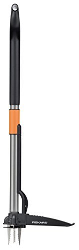 Fiskars Unkrautstecher Telescopic, Schwarz, Länge: 99-119cm - 