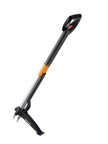 Fiskars Unkrautstecher Telescopic, Schwarz, Länge: 99-119cm - 