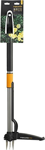 Fiskars Unkrautstecher Telescopic, Schwarz, Länge: 99-119cm - 