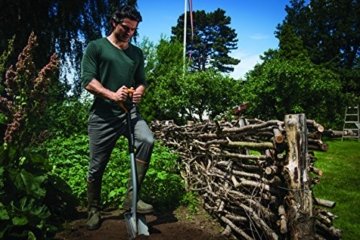 Fiskars XactTM Gärtnerspaten, spitz,  Größe L  (für Anwender zwischen 175-195 cm Größe) , Schwarz - 