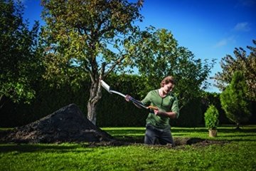 Fiskars XactTM Gärtnerspaten, spitz,  Größe L  (für Anwender zwischen 175-195 cm Größe) , Schwarz - 