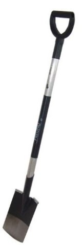 Freund Aluline 69452 Gärtnerspaten 27 x 17,5 cm mit Tritt, Aluminiumstiel -