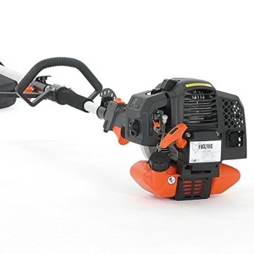FUXTEC Benzin Motorsense FX-MT152E 5in1 Multitool, 52 cc, Profi-Tragegurt und inkl. 1m Verlängerung 3 PS Kombigerät Heckenschere Hochentaster Kombisystem Freischneider fs 2-Takt Test Oberklasse 1,4 - 