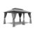 Garten Pavillon 3x4m inkl. Seitenwänden Wasserdicht Partyzelt Grau/Anthrazit - 