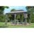 Garten Pavillon 3x4m inkl. Seitenwänden Wasserdicht Partyzelt Grau/Anthrazit - 