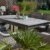 Gartenmöbel Set Como-6 Tisch ausziehbar Holzdekor mit 6 Sessel Rattan Polyrattan Geflecht - 
