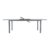 Gartentisch ausziehbar Aluminium Glas grau Länge 180 bis 240 x Breite 100 cm - 