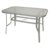 Gartentisch Florenz 70x120cm aus Metall + Glas, silberfarben -