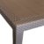 Gartentisch in Rattan-Optik 150x90x72cm Terrassentisch Kunststoff Gartenmöbel Terrassenmöbel - Mokka - 